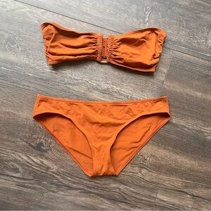 ERES essentials show bandeau bikini set brown size 8